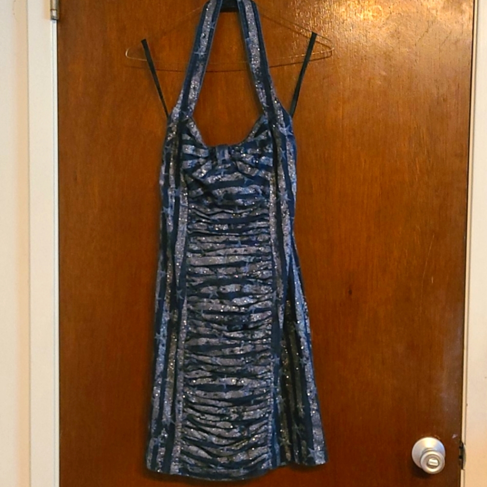 [NWT] Anna Sui Stars and Stripes Halter Dress